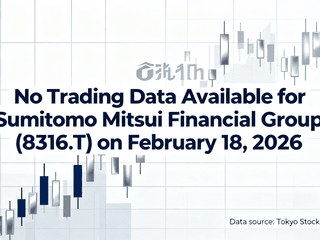 No Trading Data Available for Sumitomo Mitsui Financial Group (8316.T) on February 18, 2026