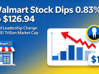 Walmart Stock Dips 0.83% to $126.94 Amid Leadership Change and $1 Trillion Market Cap