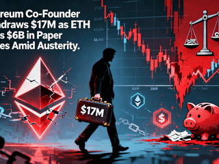 Ethereum Co-Founder Withdraws $17M as ETH Faces $6B in Paper Losses Amid Austerity