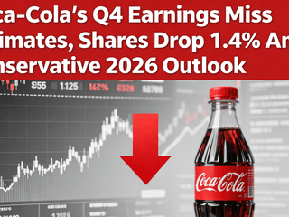 Coca-Cola's Q4 Earnings Miss Estimates, Shares Drop 1.4% Amid Conservative 2026 Outlook