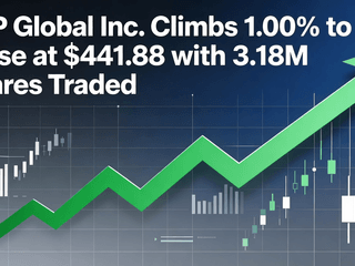 S&P Global Inc. Climbs 1.00% to Close at $441.88 with 3.18M Shares Traded