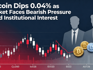 Bitcoin Dips 0.04% as Market Faces Bearish Pressure Amid Institutional Interest