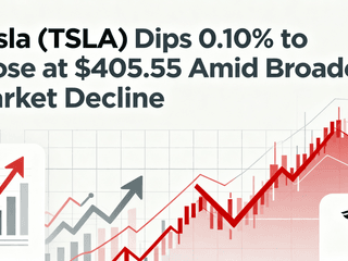 Tesla (TSLA) Dips 0.10% to Close at $405.55 Amid Broader Market Decline