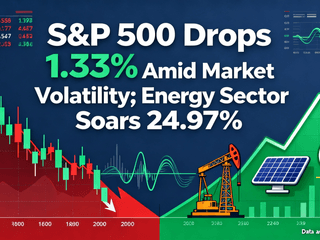 S&P 500 Drops 1.33% Amid Market Volatility; Energy Sector Soars 24.97%