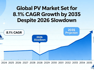 Global PV Market Set for 8.1% CAGR Growth by 2035 Despite 2026 Slowdown