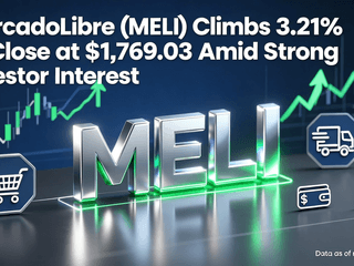 MercadoLibre (MELI) Climbs 3.21% to Close at $1,769.03 Amid Strong Investor Interest