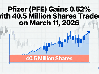 Pfizer (PFE) Gains 0.52% with 40.5 Million Shares Traded on March 11, 2026