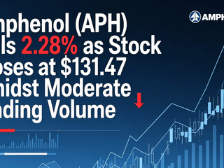 Amphenol (APH) Falls 2.28% as Stock Closes at $131.47 Amidst Moderate Trading Volume