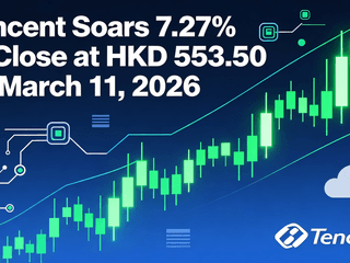 Tencent Soars 7.27% to Close at HKD 553.50 on March 11, 2026