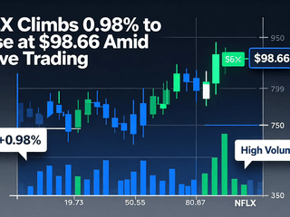 NFLX Climbs 0.98% to Close at $98.66 Amid Active Trading