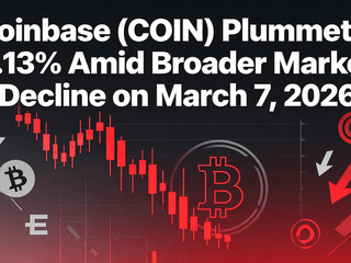 Coinbase (COIN) Plummets 4.13% Amid Broader Market Decline on March 7, 2026