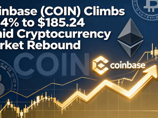 Coinbase (COIN) Climbs 5.34% to $185.24 Amid Cryptocurrency Market Rebound