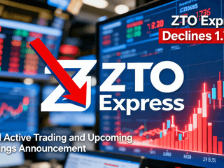 ZTO Express Declines 1.72% Amid Active Trading and Upcoming Earnings Announcement