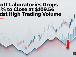 Abbott Laboratories Drops 1.33% to Close at $109.56 Amidst High Trading Volume