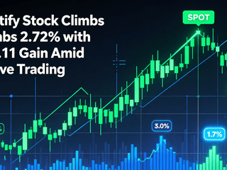 Spotify Stock Climbs 2.72% with $11.11 Gain Amid Active Trading