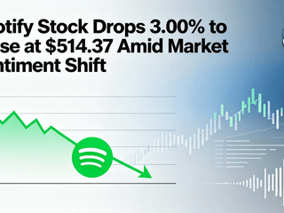 Spotify Stock Drops 3.00% to Close at $514.37 Amid Market Sentiment Shift