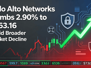 Palo Alto Networks Climbs 2.90% to $163.16 Amid Broader Market Decline