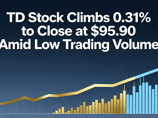 TD Stock Climbs 0.31% to Close at $95.90 Amid Low Trading Volume