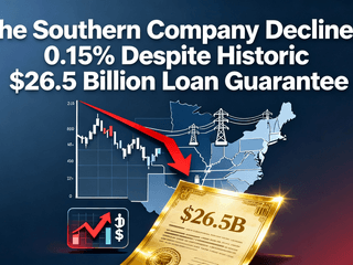 The Southern Company Declines 0.15% Despite Historic $26.5 Billion Loan Guarantee