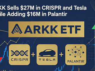 ARKK Sells $27M in CRISPR and Tesla While Adding $16M in Palantir