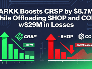 ARKK Boosts CRSP by $8.7M While Offloading SHOP and COIN with $29M in Losses