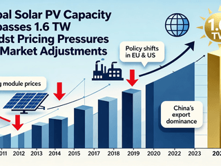 Global Solar PV Capacity Surpasses 1.6 TW Amidst Pricing Pressures and Market Adjustments