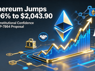 Ethereum Jumps 5.96% to $2,043.90 Amid Institutional Confidence and EIP-7864 Proposal