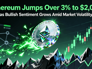 Ethereum Jumps Over 3% to $2,090 as Bullish Sentiment Grows Amid Market Volatility