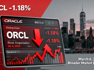 Oracle (ORCL) Closes Down 1.18% Amid Broader Market Decline on March 6, 2026