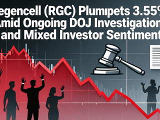 Regencell (RGC) Plummets 3.55% Amid Ongoing DOJ Investigation and Mixed Investor Sentiment