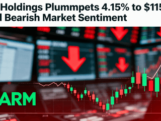 Arm Holdings Plummets 4.15% to $115.12 Amid Bearish Market Sentiment