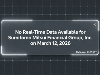 No Real-Time Data Available for Sumitomo Mitsui Financial Group, Inc. on March 12, 2026