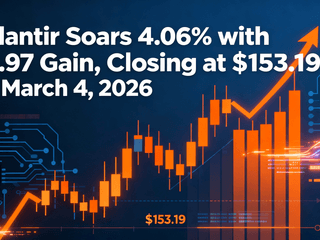 Palantir Soars 4.06% with $5.97 Gain, Closing at $153.19 on March 4, 2026