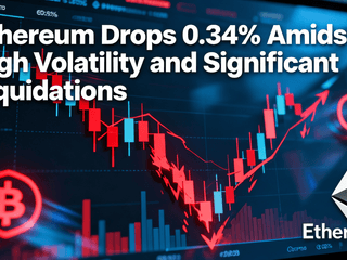 Ethereum Drops 0.34% Amidst High Volatility and Significant Liquidations