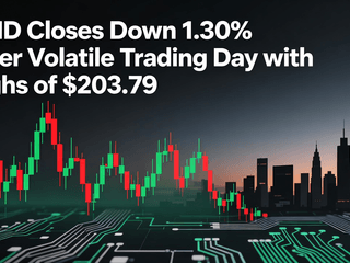 AMD Closes Down 1.30% After Volatile Trading Day with Highs of $203.79