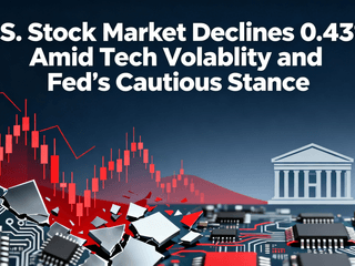 U.S. Stock Market Declines 0.43% Amid Tech Volatility and Fed's Cautious Stance