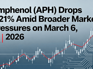 Amphenol (APH) Drops 3.21% Amid Broader Market Pressures on March 6, 2026