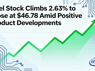 Intel Stock Climbs 2.63% to Close at $46.78 Amid Positive Product Developments