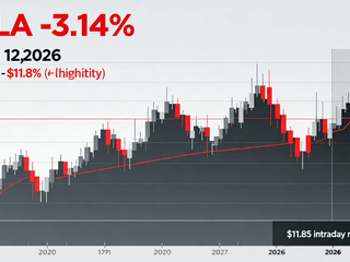 Tesla (TSLA) Drops 3.14% with Intraday Volatility of $11.85 on March 12, 2026