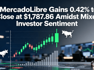 MercadoLibre Gains 0.42% to Close at $1,787.86 Amidst Mixed Investor Sentiment