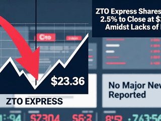 ZTO Express Shares Drop 2.5% to Close at $23.36 Amidst Lack of News