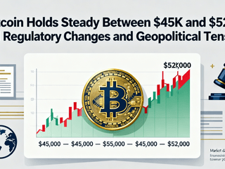 Bitcoin Holds Steady Between $45K and $52K Amid Regulatory Changes and Geopolitical Tensions