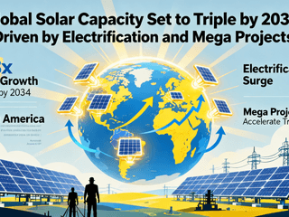 Global Solar Capacity Set to Triple by 2034, Driven by Electrification and Mega Projects