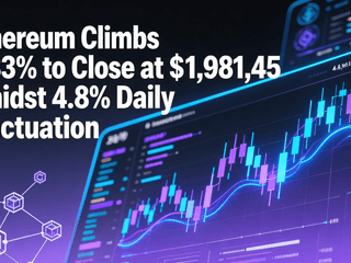 Ethereum Climbs 0.83% to Close at $1,981.45 Amidst 4.8% Daily Fluctuation