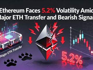 Ethereum Faces 5.2% Volatility Amid Major ETH Transfer and Bearish Signals