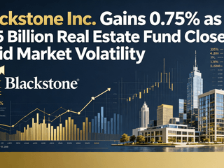 Blackstone Inc. Gains 0.75% as $4.5 Billion Real Estate Fund Closes Amid Market Volatility