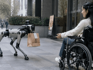 A Robot Dog Fetches Takeout as China Tests Brain-Controlled Mobility