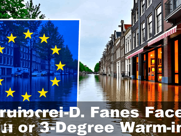 France Faces Flooding as EU Warns of 3-Degree Warming