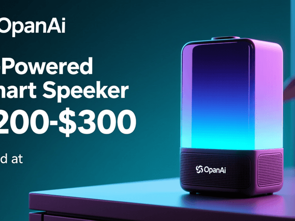 OpenAI Reportedly Developing AI-Powered Smart Speaker Priced at $200-$300