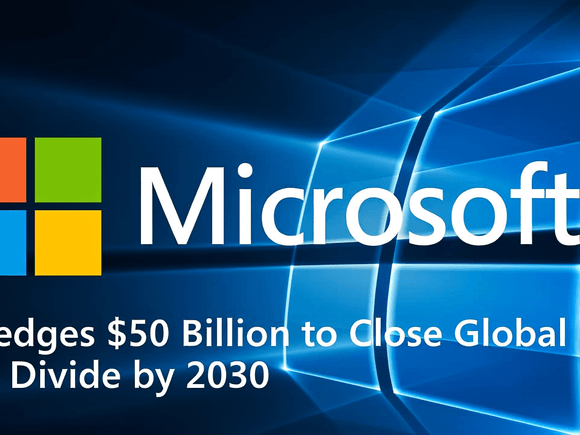 Microsoft Pledges $50 Billion to Close Global AI Divide by 2030
